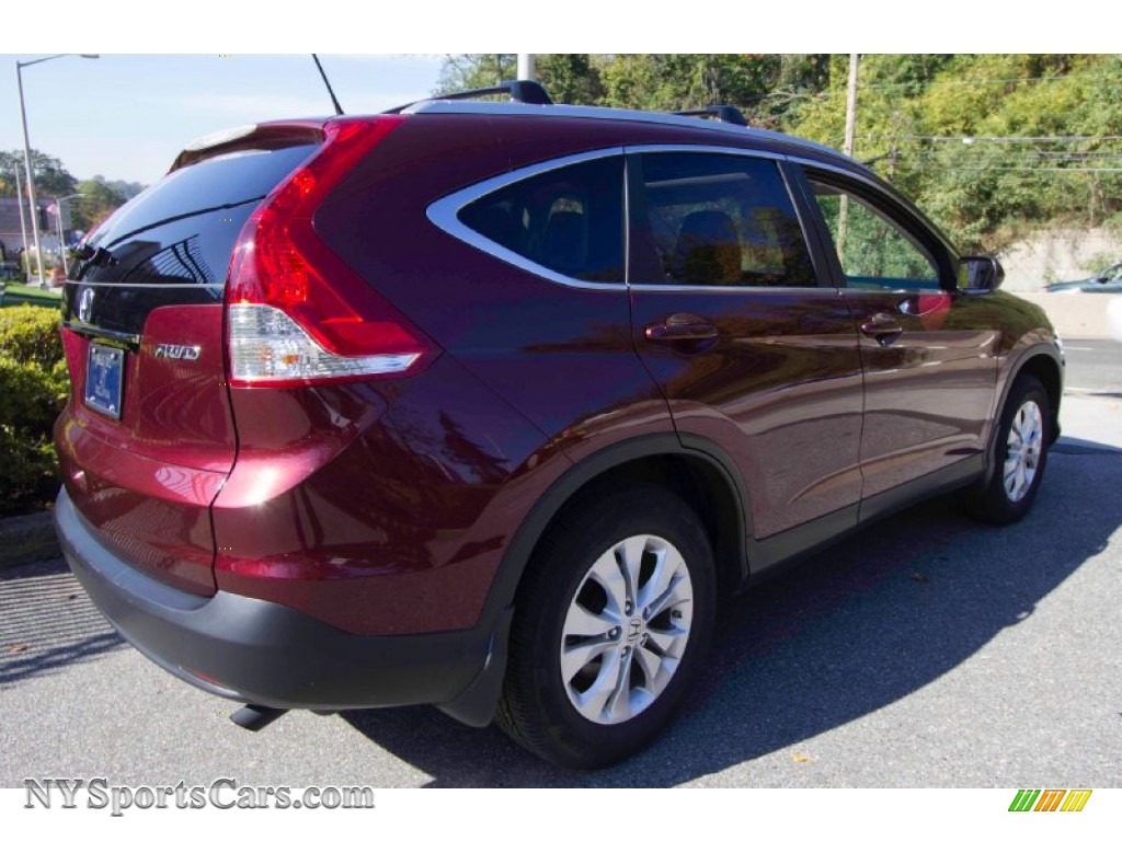 2012 CR-V EX-L 4WD - Basque Red Pearl II / Gray photo #4
