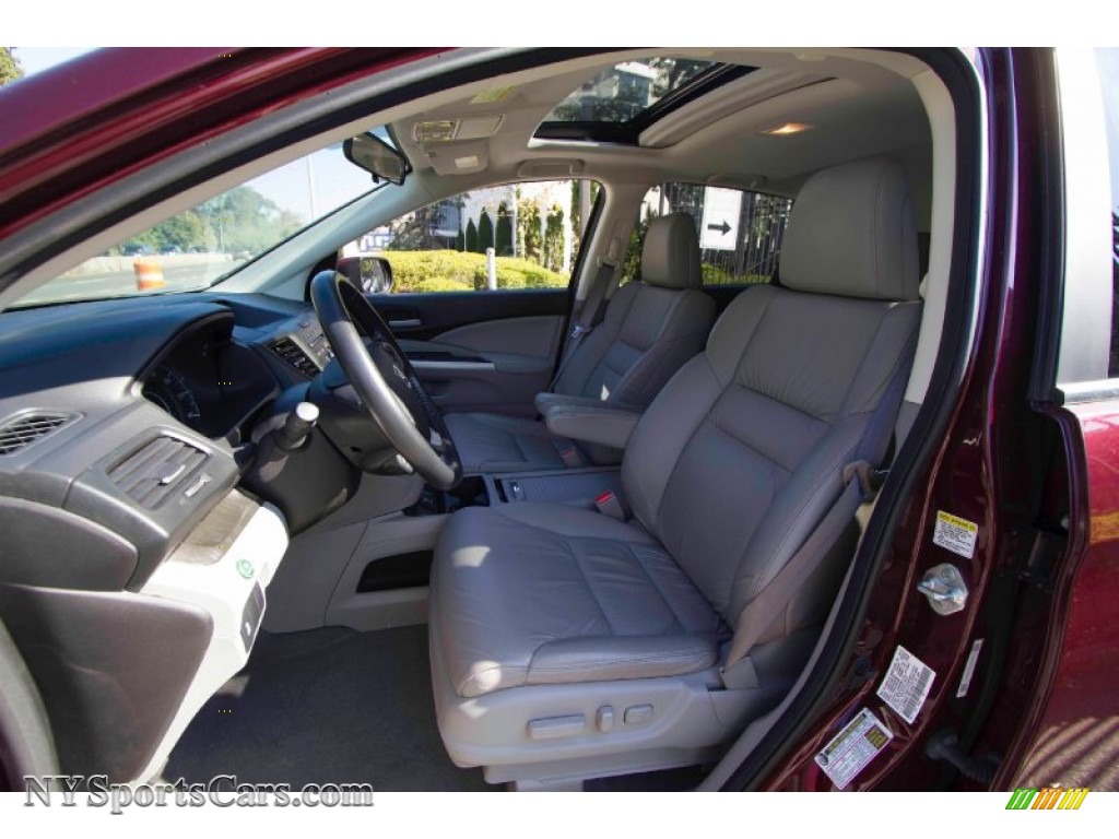 2012 CR-V EX-L 4WD - Basque Red Pearl II / Gray photo #10