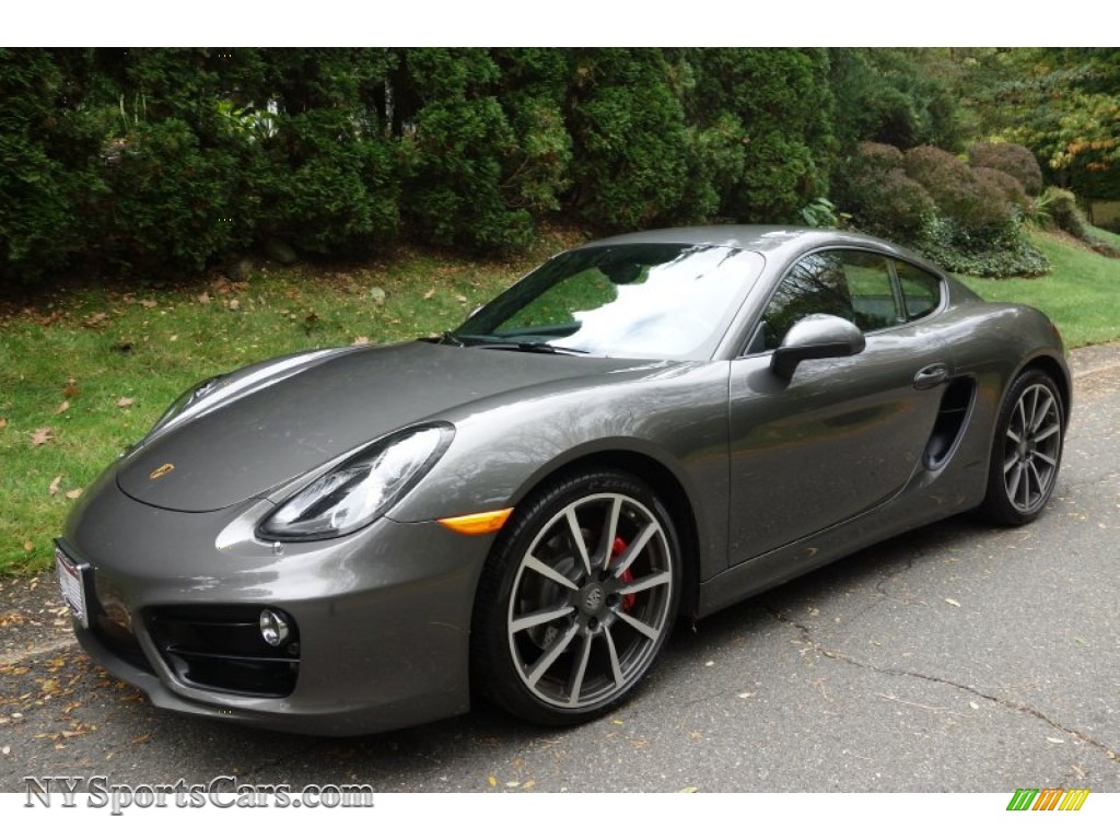 2014 Cayman S - Agate Grey Metallic / Black photo #1