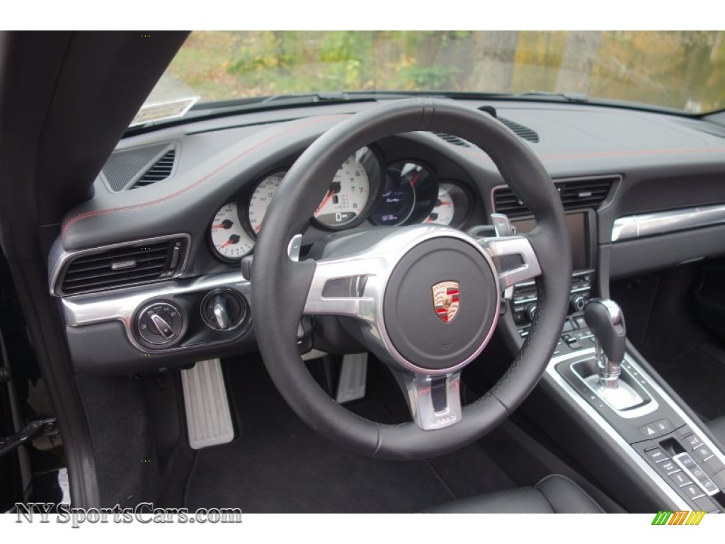 2014 911 Turbo Cabriolet - Black / Black photo #23