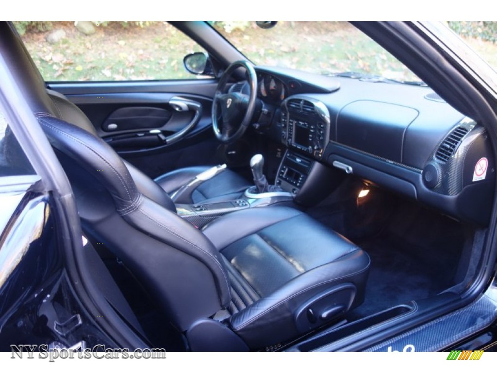 2002 911 Turbo Coupe - Black / Black photo #12