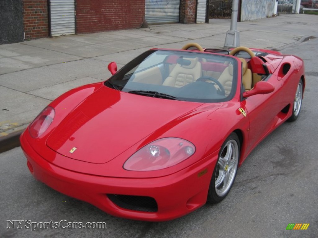 2003 360 Spider F1 - Red / Tan photo #4